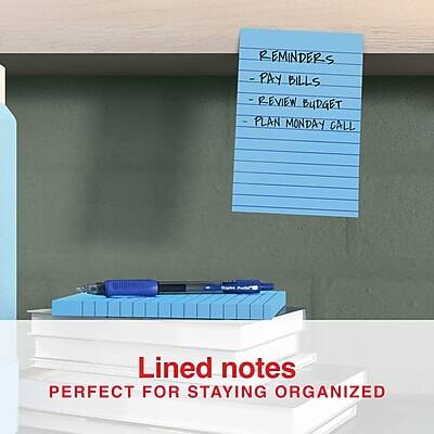 REMINDERS  
- PAY BILLS  
- REVIEW BUDGET  
- PLAN MONDAY CALL  

Lined notes  
PERFECT FOR STAYING ORGANIZED