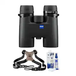 ZEISS - CONQUEST HDX 10x32 Binocular with Carrying Strap and Lens Cleaning Kit
