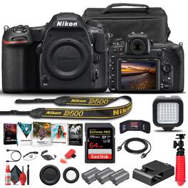 Nikon - D500 DSLR Camera Body Only 1559 - Advanced Bundle
