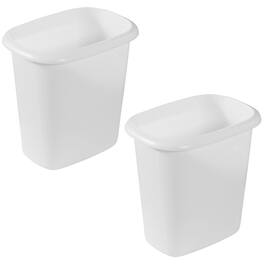 RubberMaid - 6 Quart Bedroom, Bathroom, and Office Wastebasket Trash Can (2 Pack)
