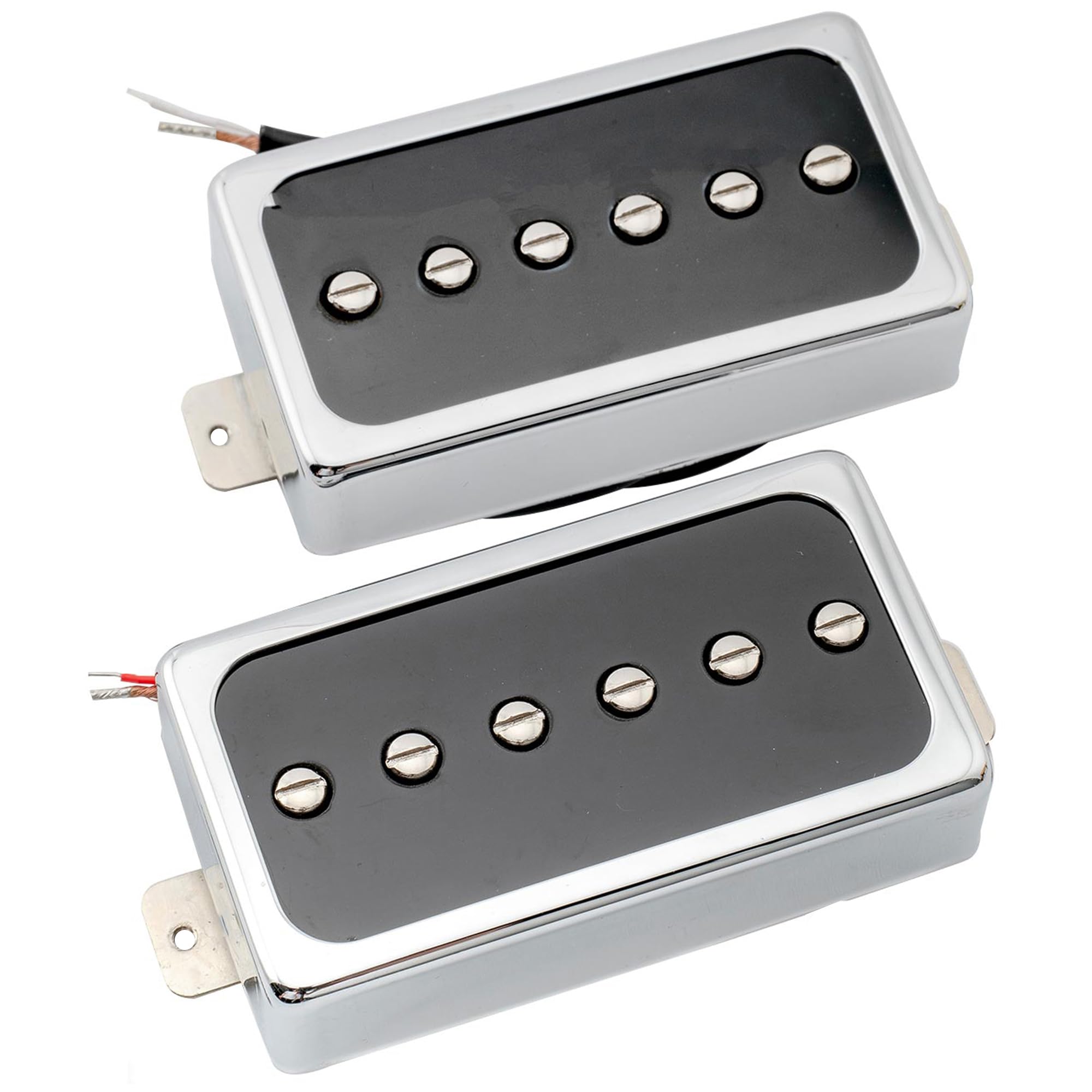 Dazzling Pops - Artec Sha66 Alnico 5 Splendor P90 Style Humbucker Sized Single Coil Neck Bridge Pickup For Les Paul - Set