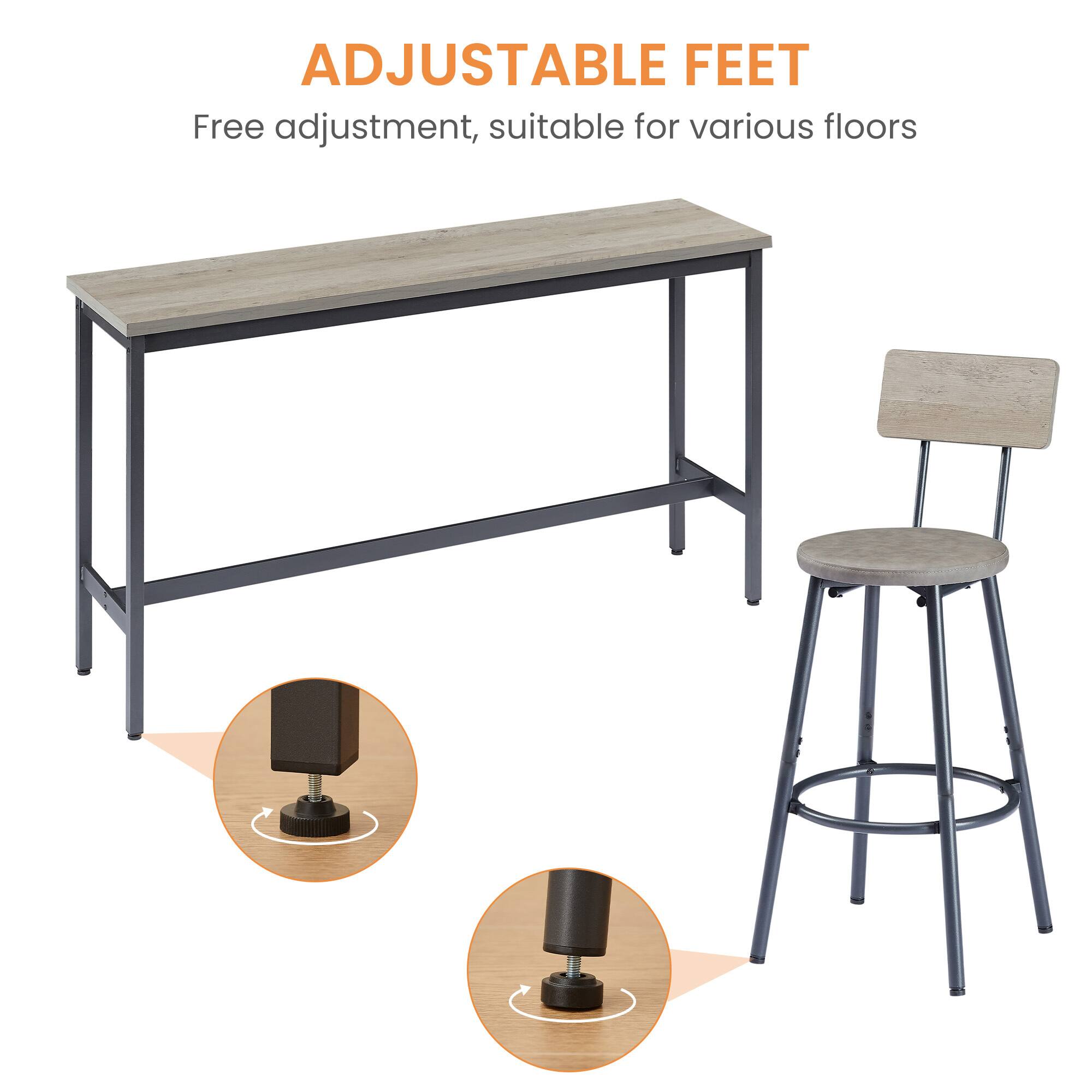 ADJUSTABLE FEET  
Free adjustment, suitable for various floors