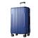 Front. Ecooso - Hardshell Luggage Lightweight ABS Suitcase with Double Wheels Expandable 24-Inch Checked - Blue.