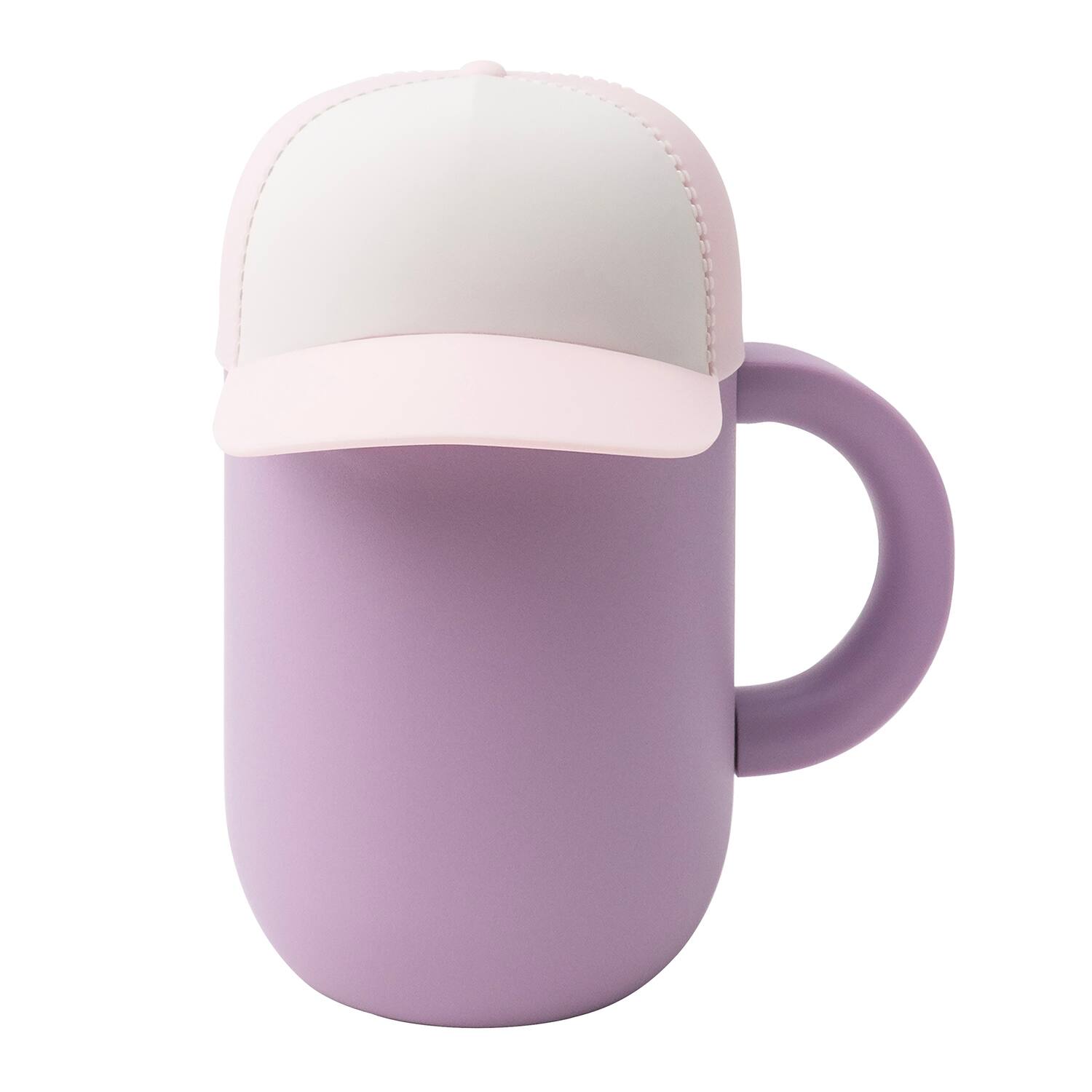 Back. Asobu - 13-Oz Happy Hat Insulated Mug - Purple/Pink.