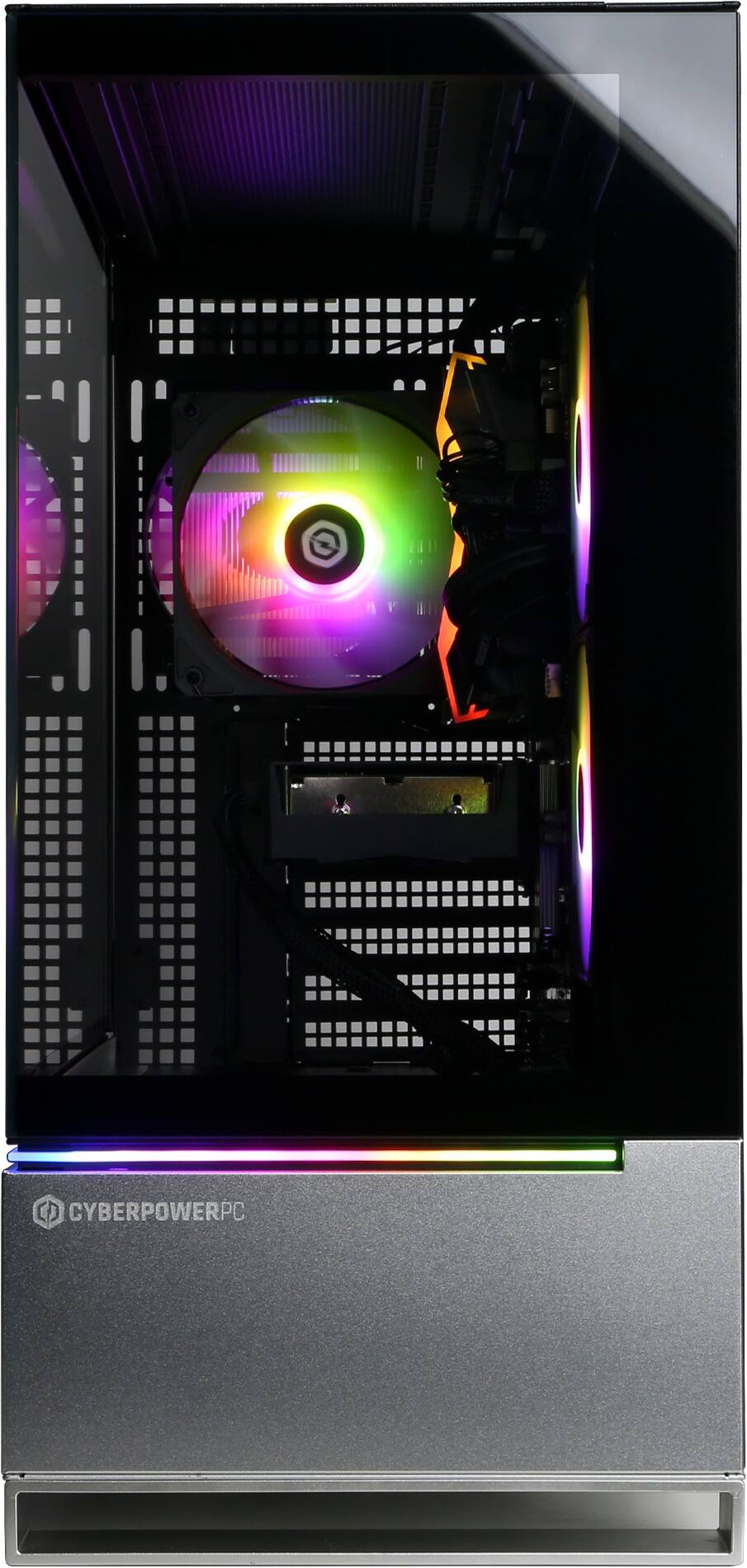 Angle. CyberPowerPC - Gaming Desktop - AMD Ryzen 5 8400F - NVIDIA GeForce RTX 5050 8GB - 16GB DDR5 - 1TB PCIe 4.0 SSD - Black.