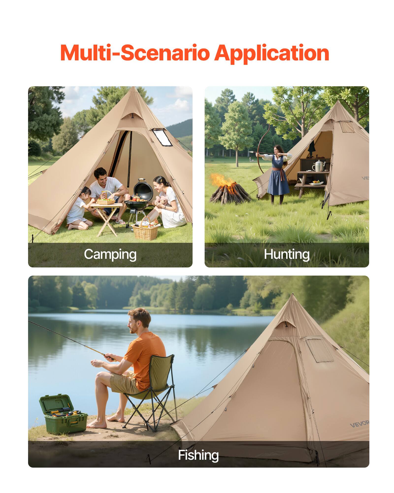 Multi-Scenario Application

Camping

Hunting

Fishing
