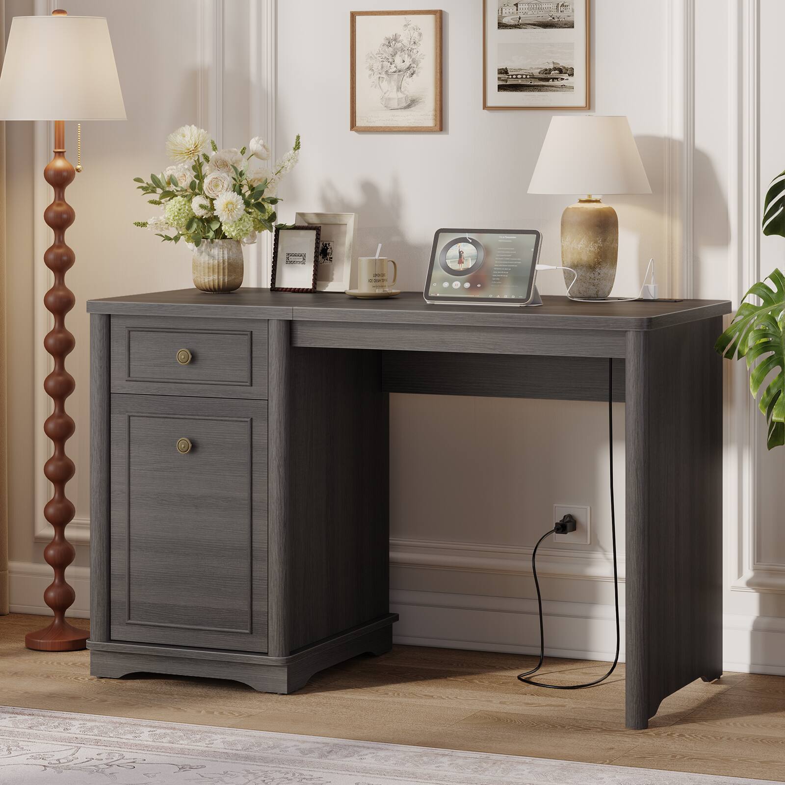 Charcoal stained Ash