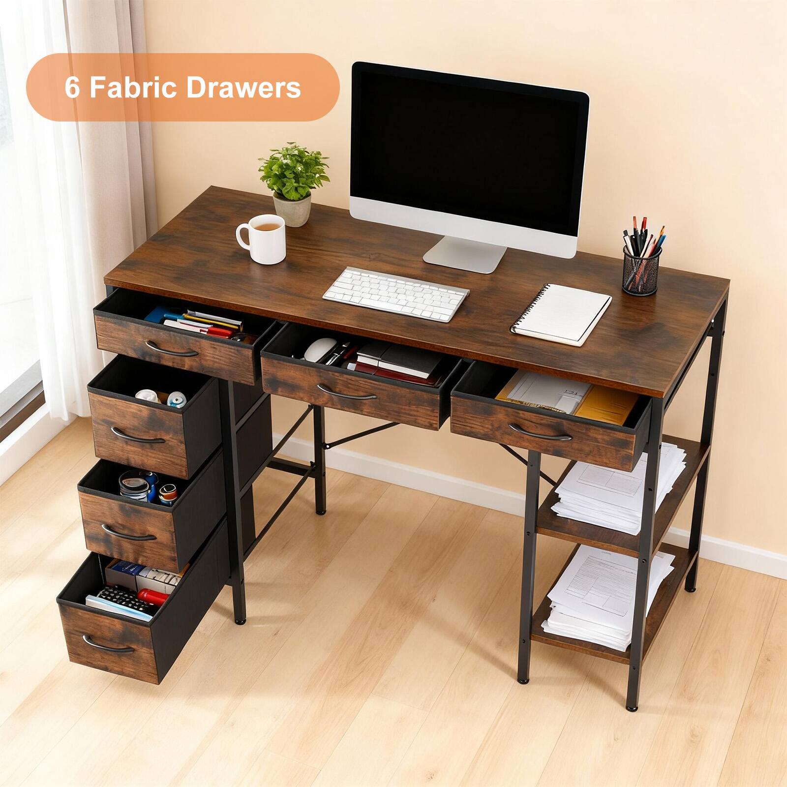 6 Fabric Drawers