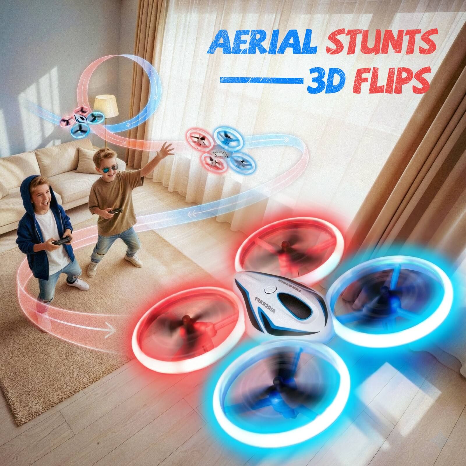 AERIAL STUNTS  
3D FLIPS