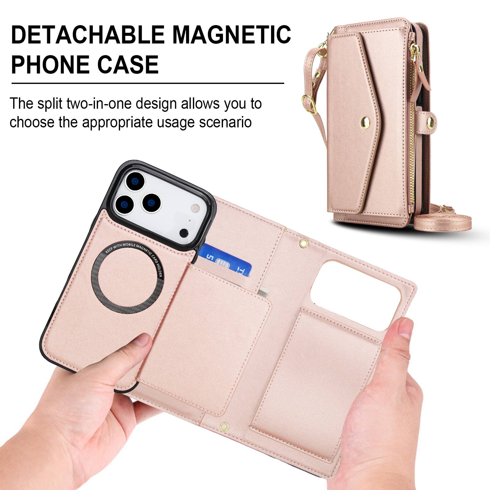 DETACHABLE MAGNETIC PHONE CASE

The split two-in-one design allows you to choose the appropriate usage scenario
