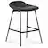 Front. Simpli Home - Dafney Counter Height Stool (Set of 2) - Distressed Charcoal Grey.