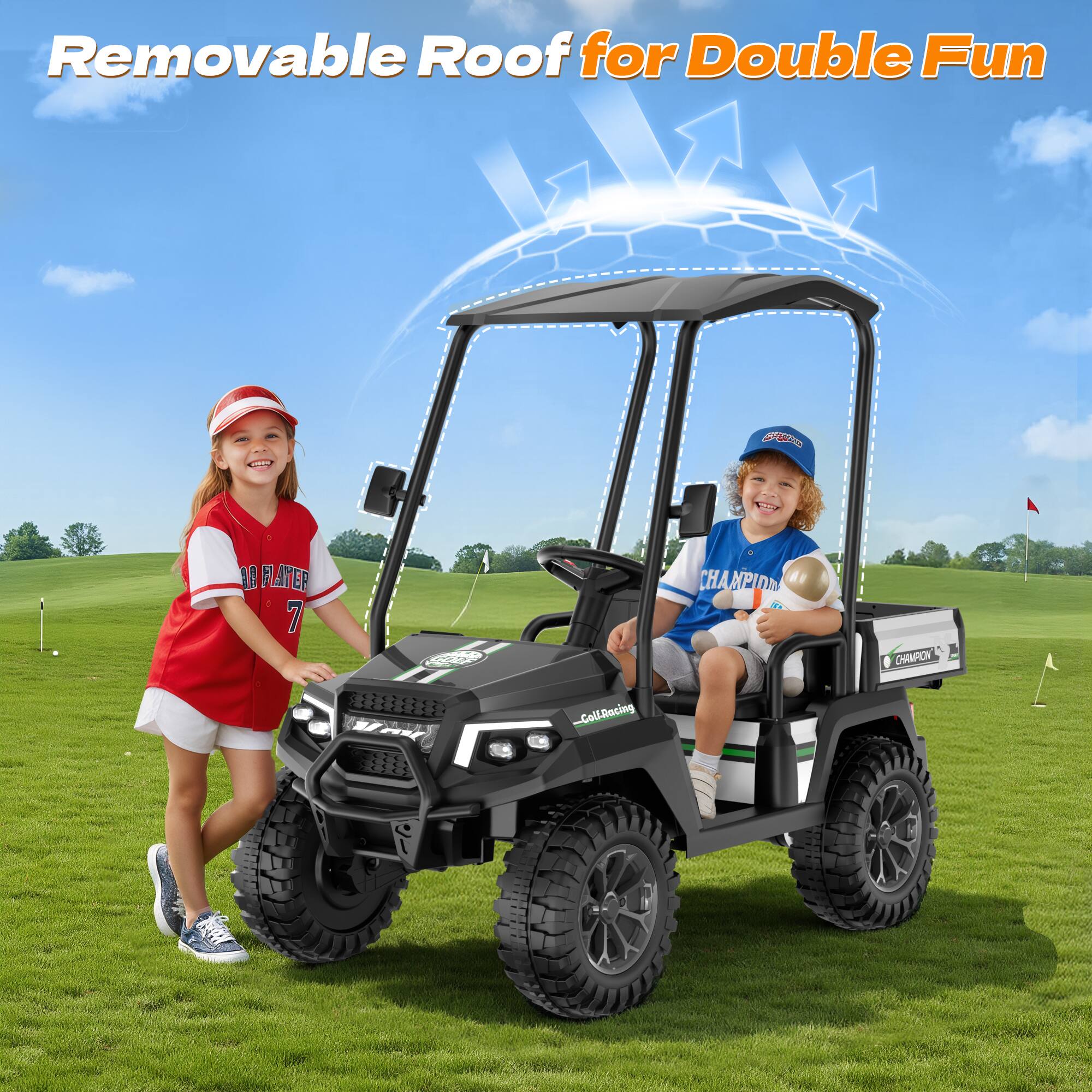 Removable Roof for Double Fun

SPORTS

ABRATER 7

CHAMPION

CHAMPION

_Coll-Racing