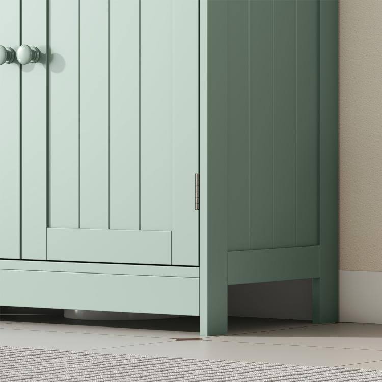 Alt View 9. PULUZ - Bathroom Vanity Cabinet, Under Sink Bathroom Cabinet with 2 Doors and Adjustable Shelf - Dark Green.