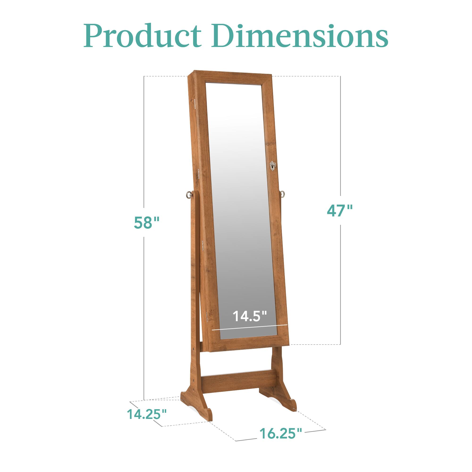 Product Dimensions: 58" x 47" x 14.5" x 14.25" x 16.25"