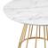 Alt View 32. Walker Edison - Modern Round Cage-Leg Dining Table - Faux White Marble.