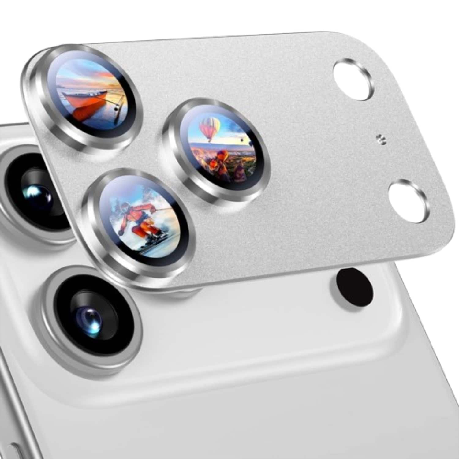 Stock Preferred - Camera Lens Protector For iPhone 17 Pro Max - Silver