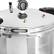 Alt View 3. MegaChef - MegaChef 24 Quart Large Capacity Aluminum Stovetop Pressure Cooker/Canner for Induction and Gas Stove-Tops - Silver.