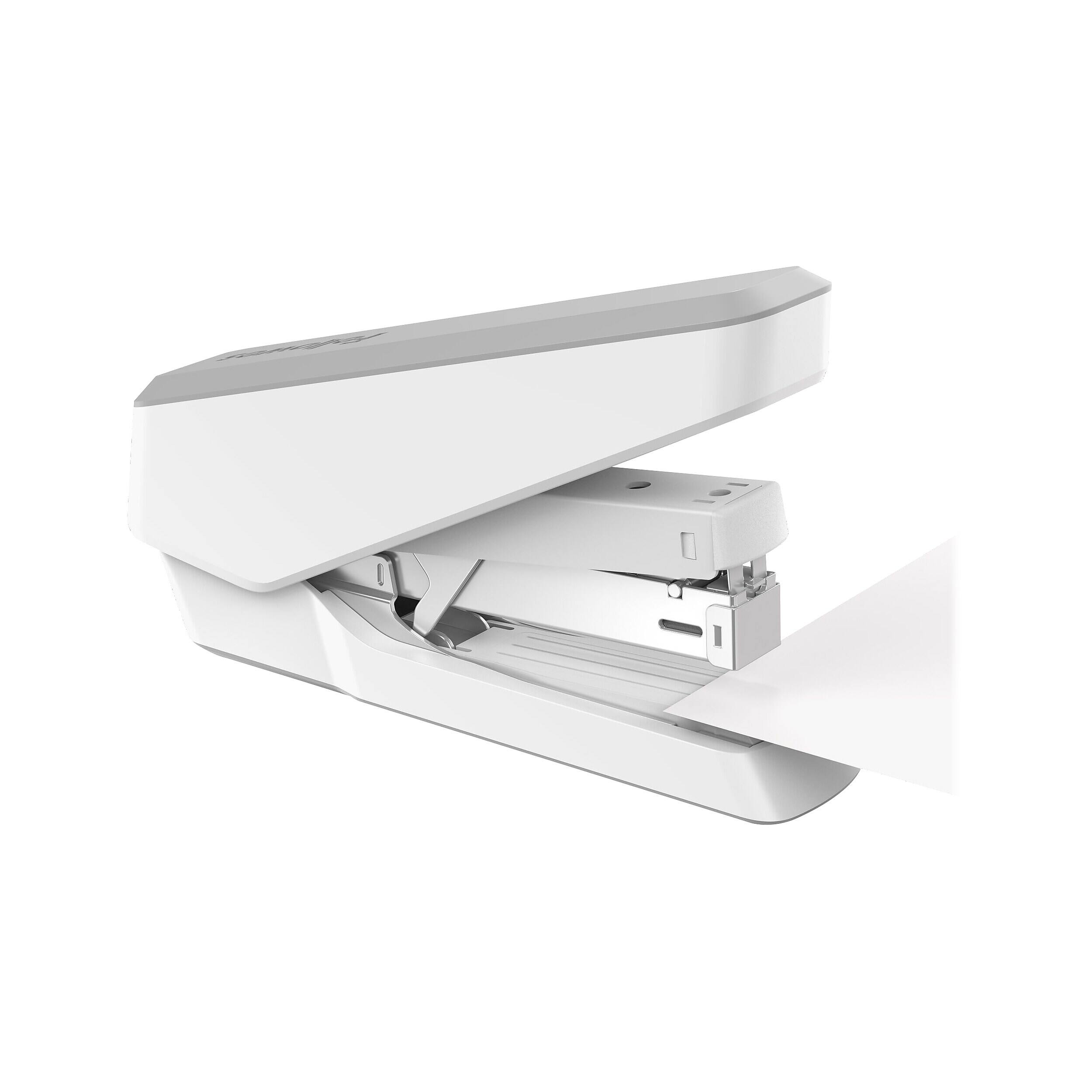 Alt View 5. Fellowes - Fellowes LX870 EasyPress Desktop Stapler, 40-Sheet Capacity, White (LX870WHITE) - White.