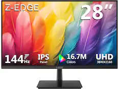 Z-EDGE 28" 144 Hz IPS Panel 16.7M Colors UHD 3840x2160