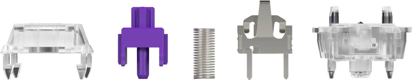 Alt View 19. Glorious - Lubed Mechanical Keyboard 5-pin Hot Swappable Switches (110x) - Mako.