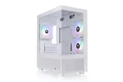 Thermaltake - View 170 TG ARGB Micro-ATX Mid-Tower PC Case - Snow - Front_Zoom