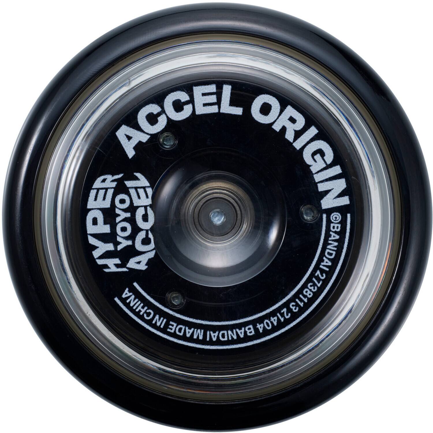 The corrected text is:

ACCEL ORIGIN HYPER YOYO
ACCEL @BANDAI 2738113
BANDAI MADE IN CHINA 2738113
BANDAI 21404