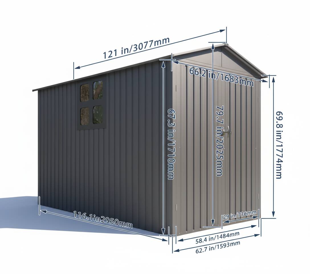 121 in/3077mm  
66.2 in/1683mm  
69.8 in/1774mm  
79.7 in/2025mm  
116.1 in/2950mm  
58.4 in/1484mm  
62.7 in/1593mm  
29 in/736mm  
67.3 in/1710mm