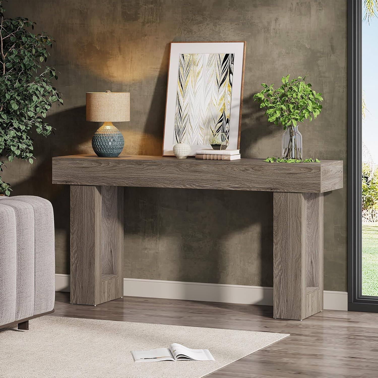 Tribesigns Console Table with Engineered Wood Construction and ...