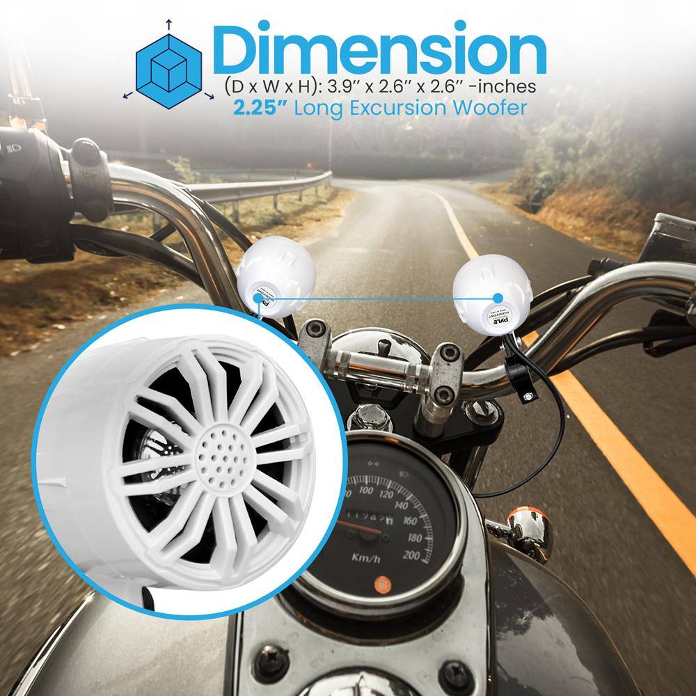 Dimension  
(D x W x H): 3.9" x 2.6" x 2.6" - inches  
2.25" Long Excursion Woofer