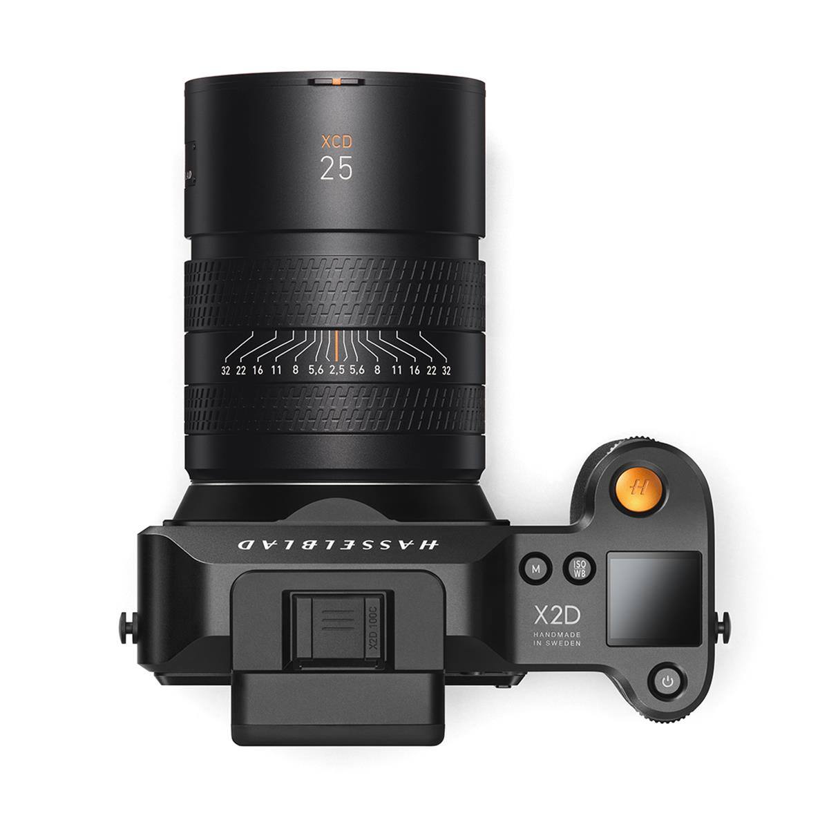XCD 25 32 22 16 11 8 5.6 2.5 5.6 8 11 16 22 32 H HASSELBLAD M 50 WS H 100C X2D X2D HANDMADE IN SWEDEN H