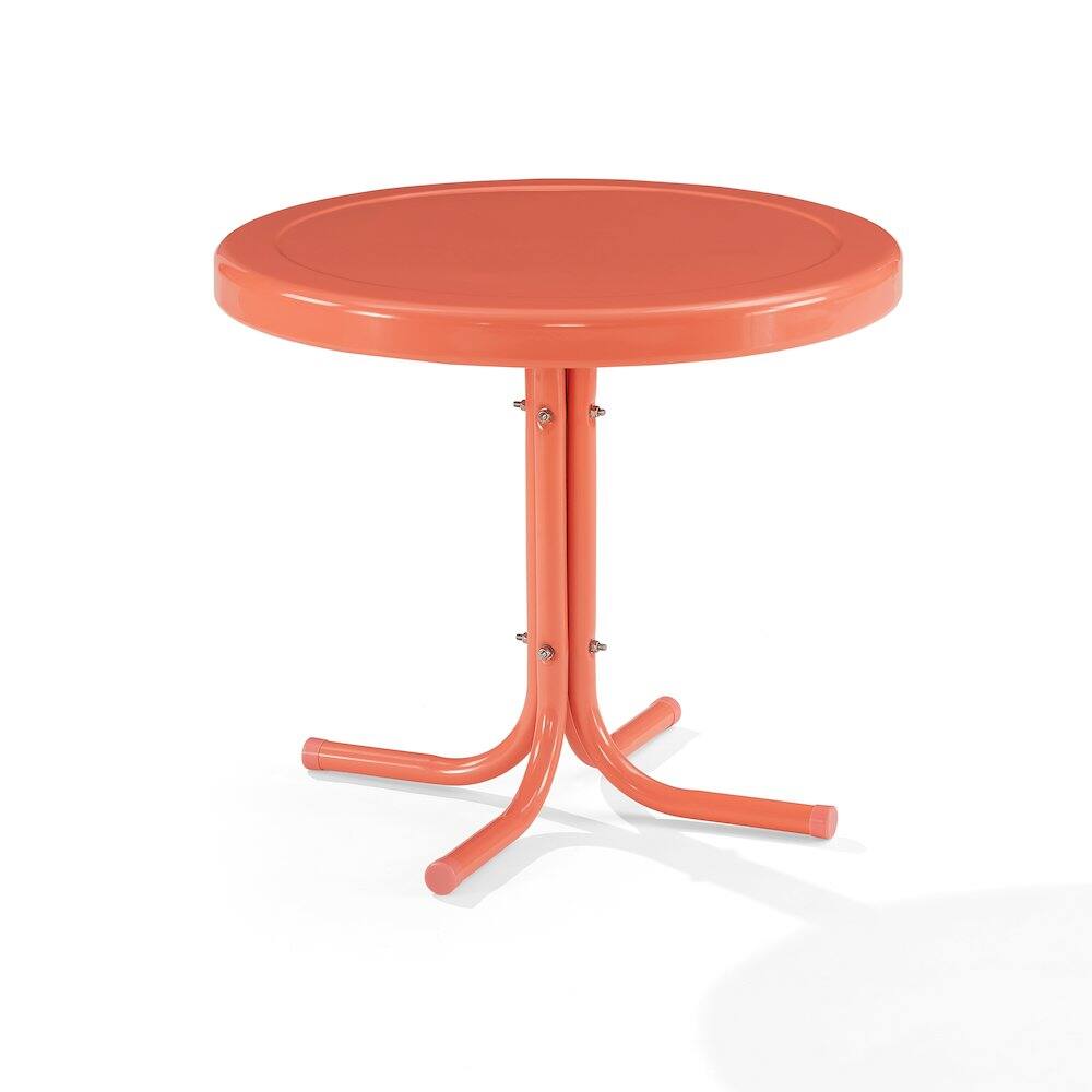 Crosley Furniture Griffith Retro Outdoor Side Table Coral Gloss ...