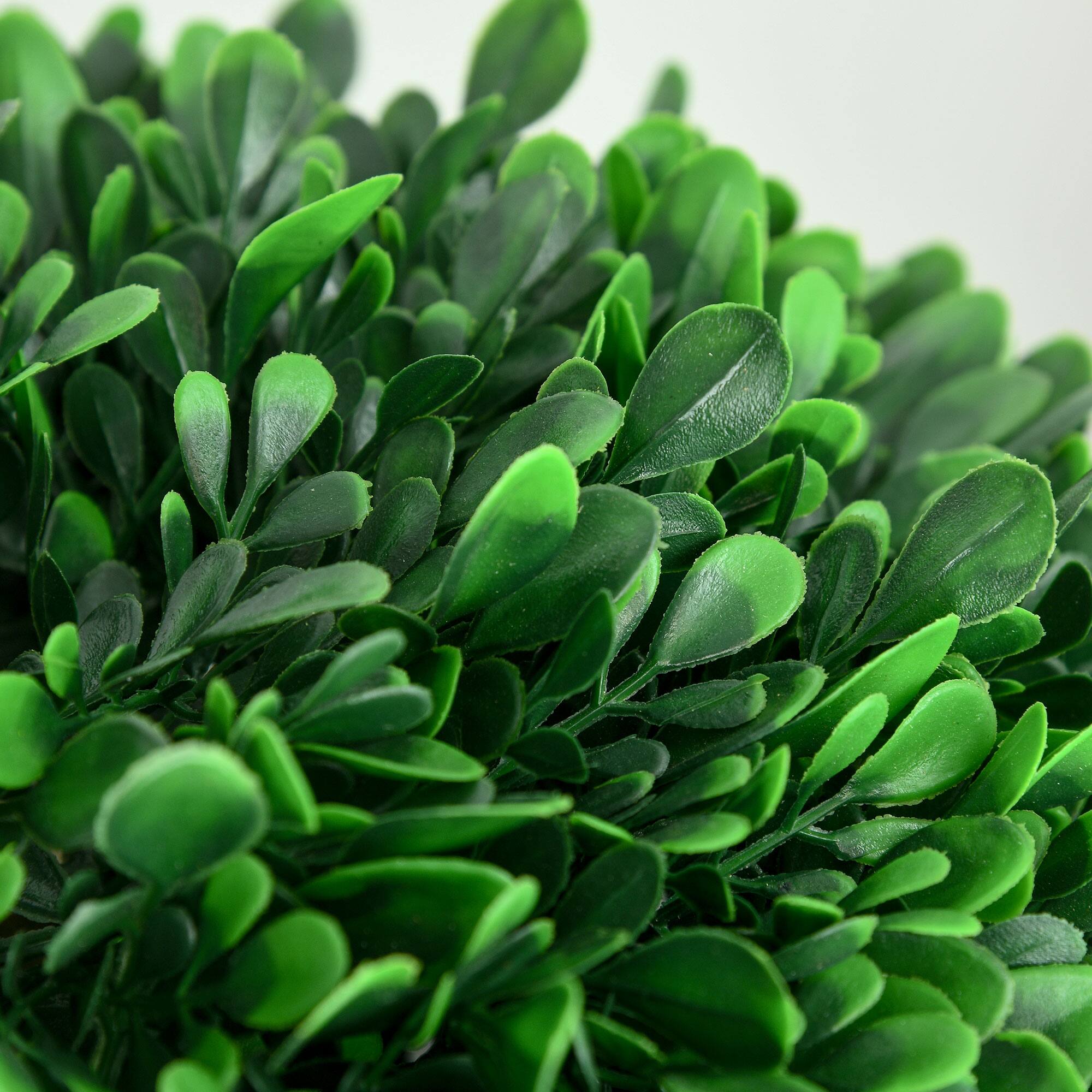 Alt View 7. Homcom - Artificial Tree, Triple Ball Boxwood Topiary with Pot and Sandalwood Leaves - Green.