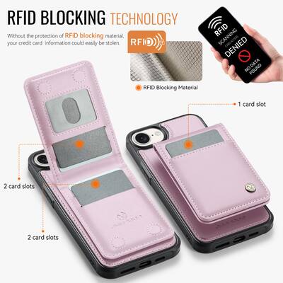 Dteck Wallet Case for Apple iPhone 17e / 16e, 2 in 1 Detachable RFID Card Holder Flip Kickstand, Faux Leather Phone Cover Pink Apple iPhone 17e - Best Buy Dteck Wallet Case for Apple iPhone 17e / 16e, 2 in 1 Detachable RFID Card Holder Flip Kickstand, Faux Leather Phone Cover Pink Apple iPhone 17e - Best Buy