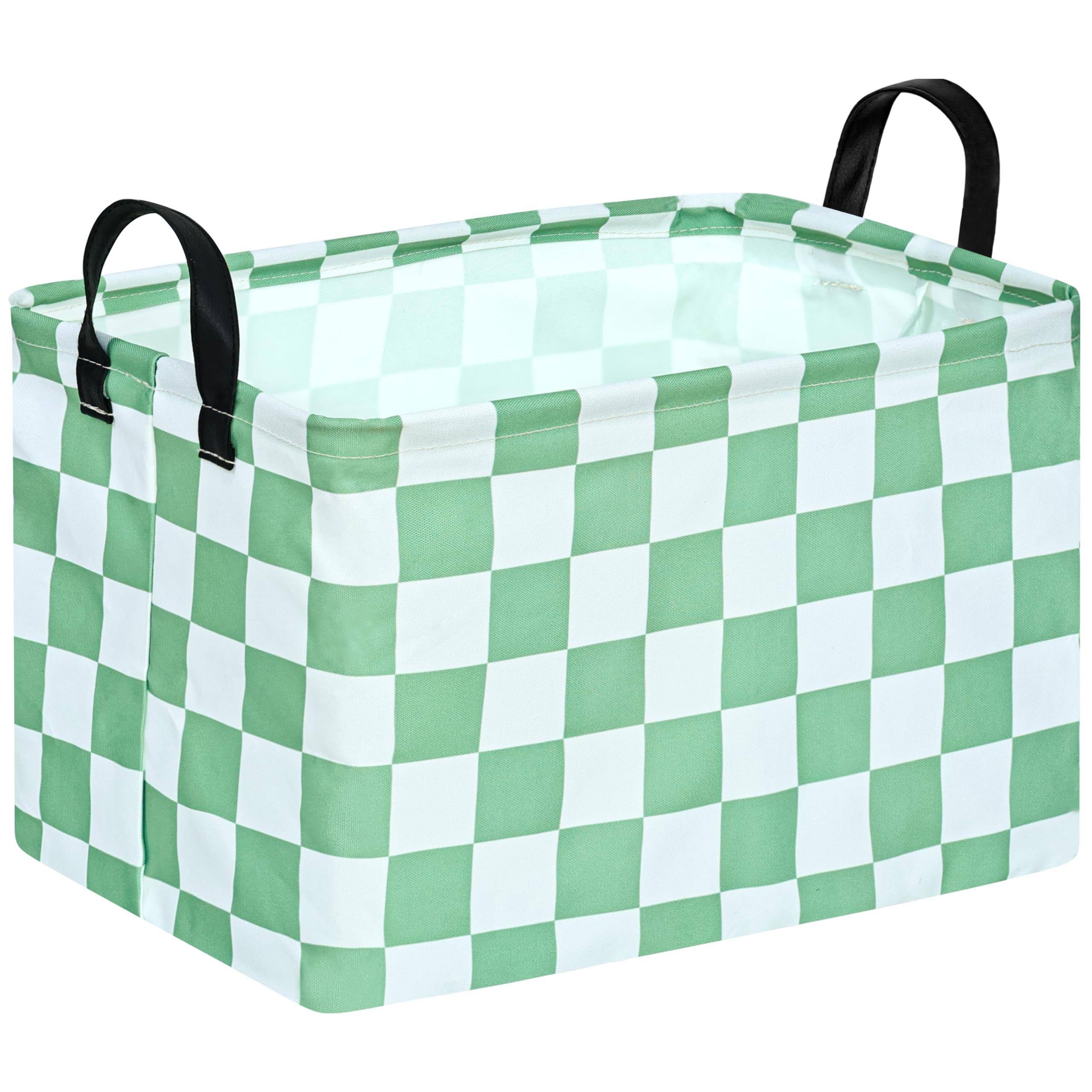 Front. Dapper Styles - Storage Basket Pumpkin Ghost Gift For Foldable Box Waterproof Organizer Bin Laundry Hamper Home Office Dorm... - Sage Green.
