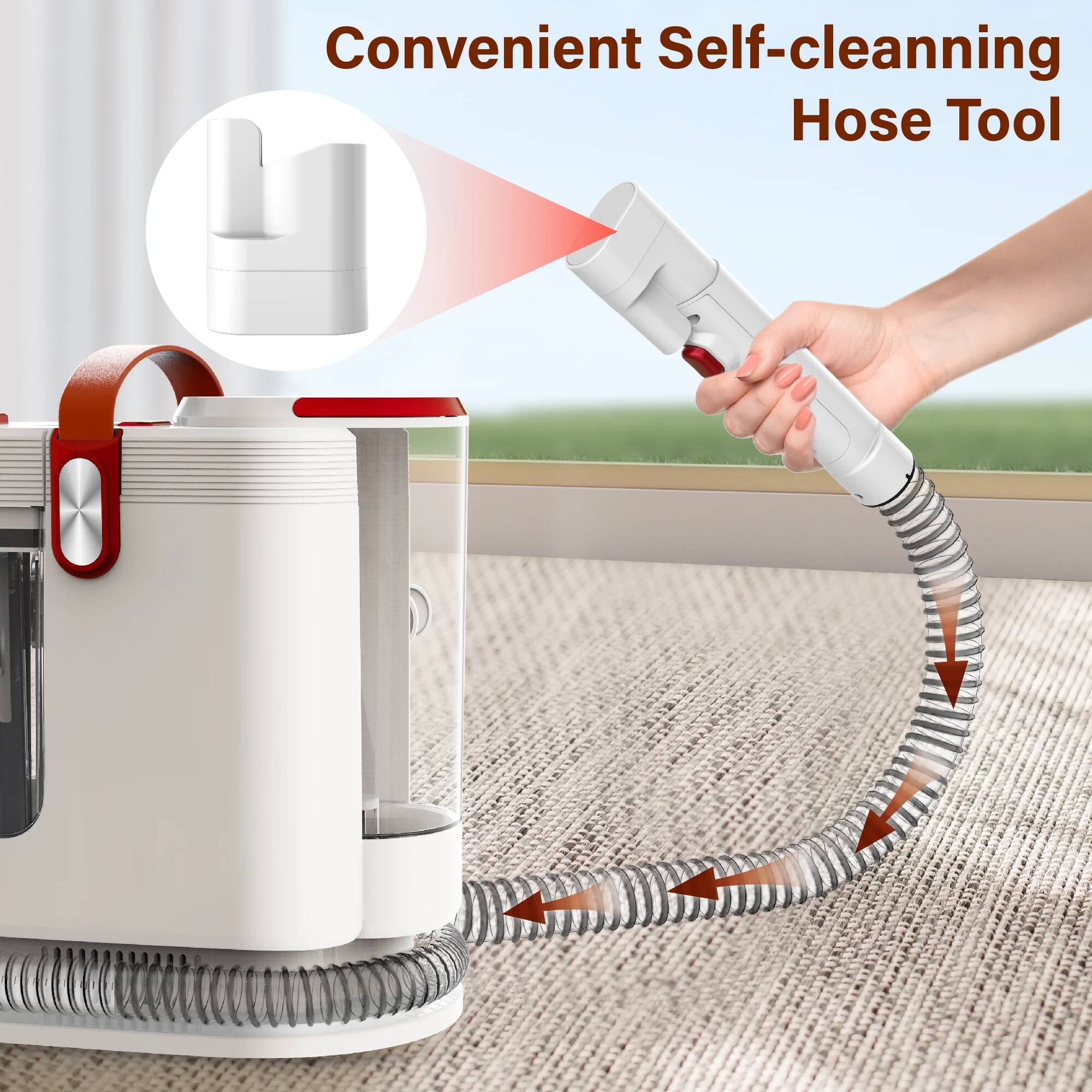 Convenient Self-cleaning Hose Tool
