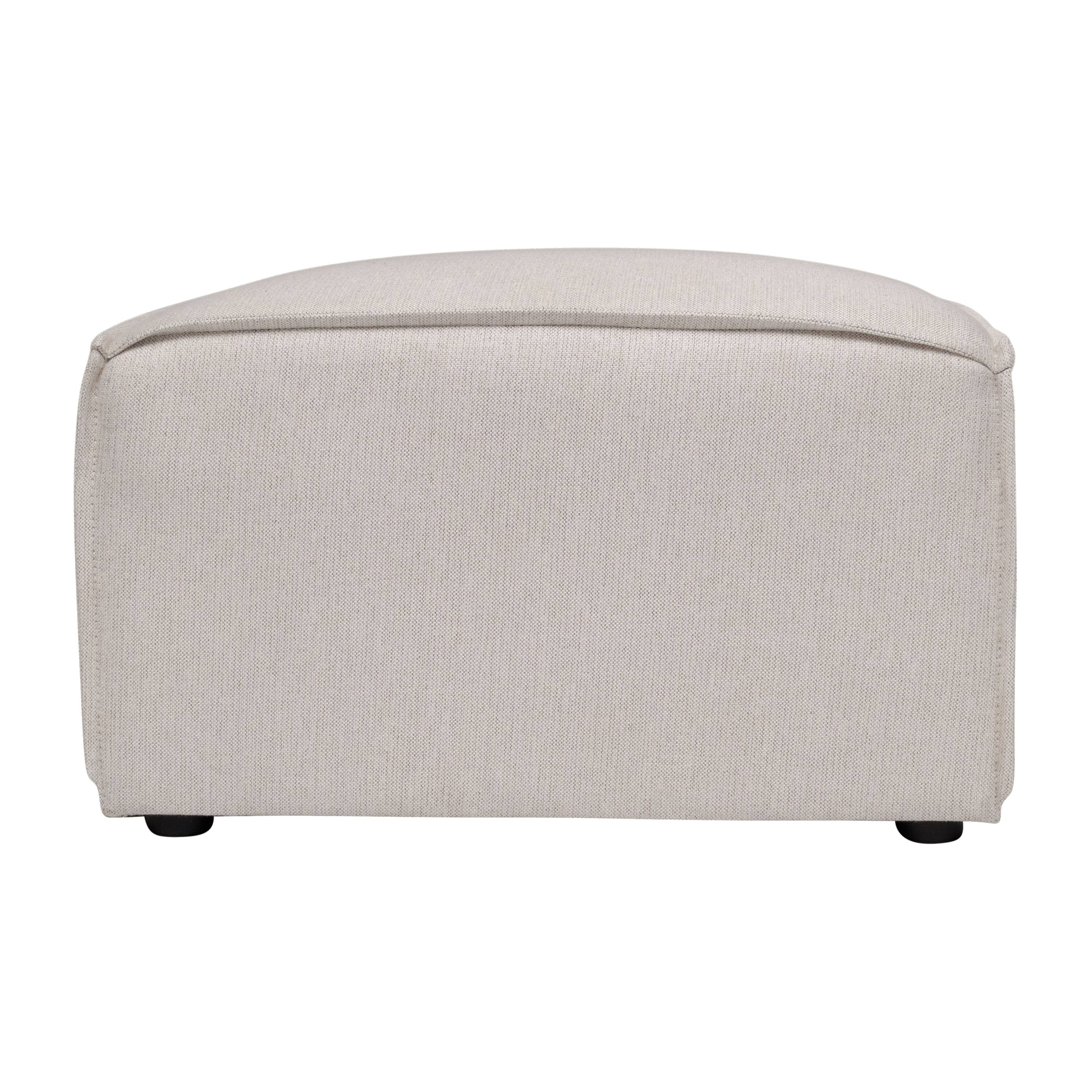 Alt View 7. Emma + Oliver - Farmount Modular Ottoman Footrest - Cream.