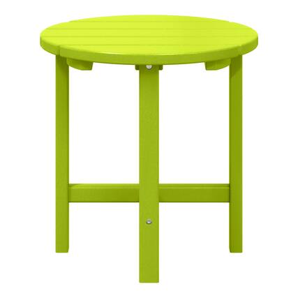 Front. WestinTrends - WestinTrends Dylan Adirondack Round Outdoor Side Table - Lime.
