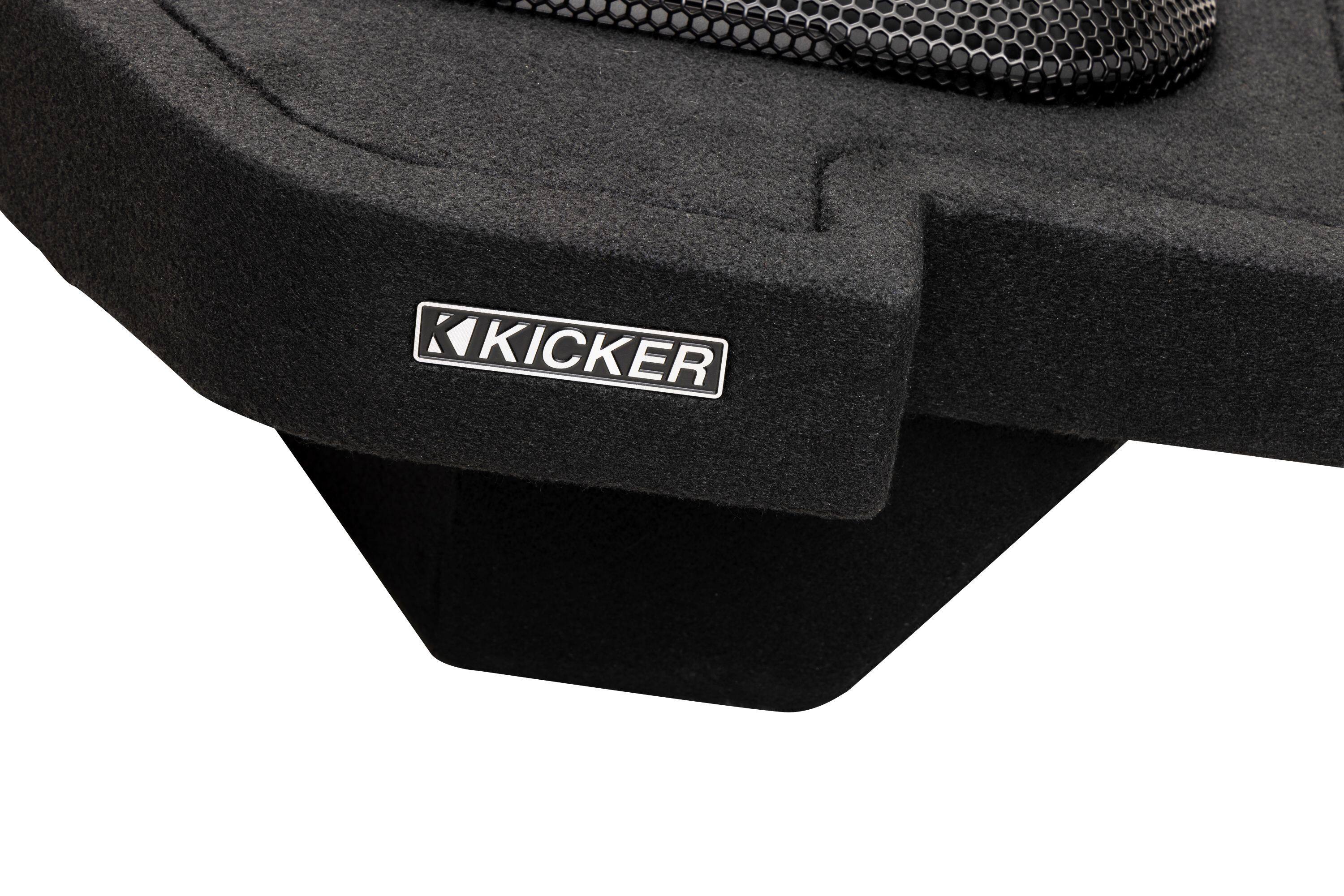 Alt View 8. KICKER - L7T Custom Fit Dual 10" 2-Ohm Down Firing Enclosure Subwoofer for Select Dodge Rams - Black.