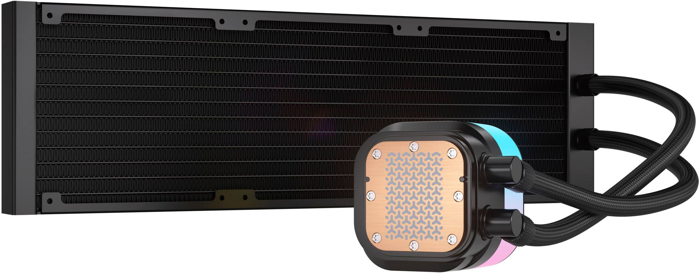 Alt View 18. CORSAIR - iCUE LINK TITAN 360 RX Liquid CPU Cooler with RGB Lighting - Black.