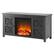 Alt View 14. Camden&Wells - Colton Log Fireplace TV Stand for Most TVs up to 55" - Charcoal Gray.