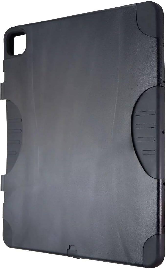Left. Verizon - Verizon 2020 12.9-inch iPad pro Case | Color: Clear/black - Black.