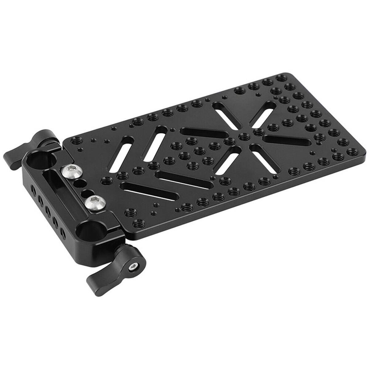 Alt View 2. CAMVATE - CAMVATE Cheese-Style Battery Plate Backboard with 15mm Rail Block Rod Clamp.