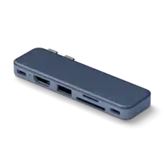 Front. Satechi - USB-C Snap Hub for Macbook Neo - Indigo.