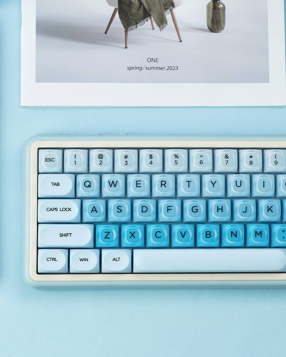 ONE spring/summer 2023

ESC ! 1 @ 2 # 3 $ 4 % 5 ^ 6 & 7 * 8 ( 9

TAB Q W E R T Y U I O

CAPS LOCK A S D F G H J K L

SHIFT Z X C V B N M

CTRL WIN ALT