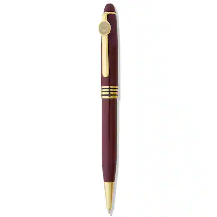 Front. Jardine - Burgundy Longwood Lancers Ballpoint Pen - Burgundy.