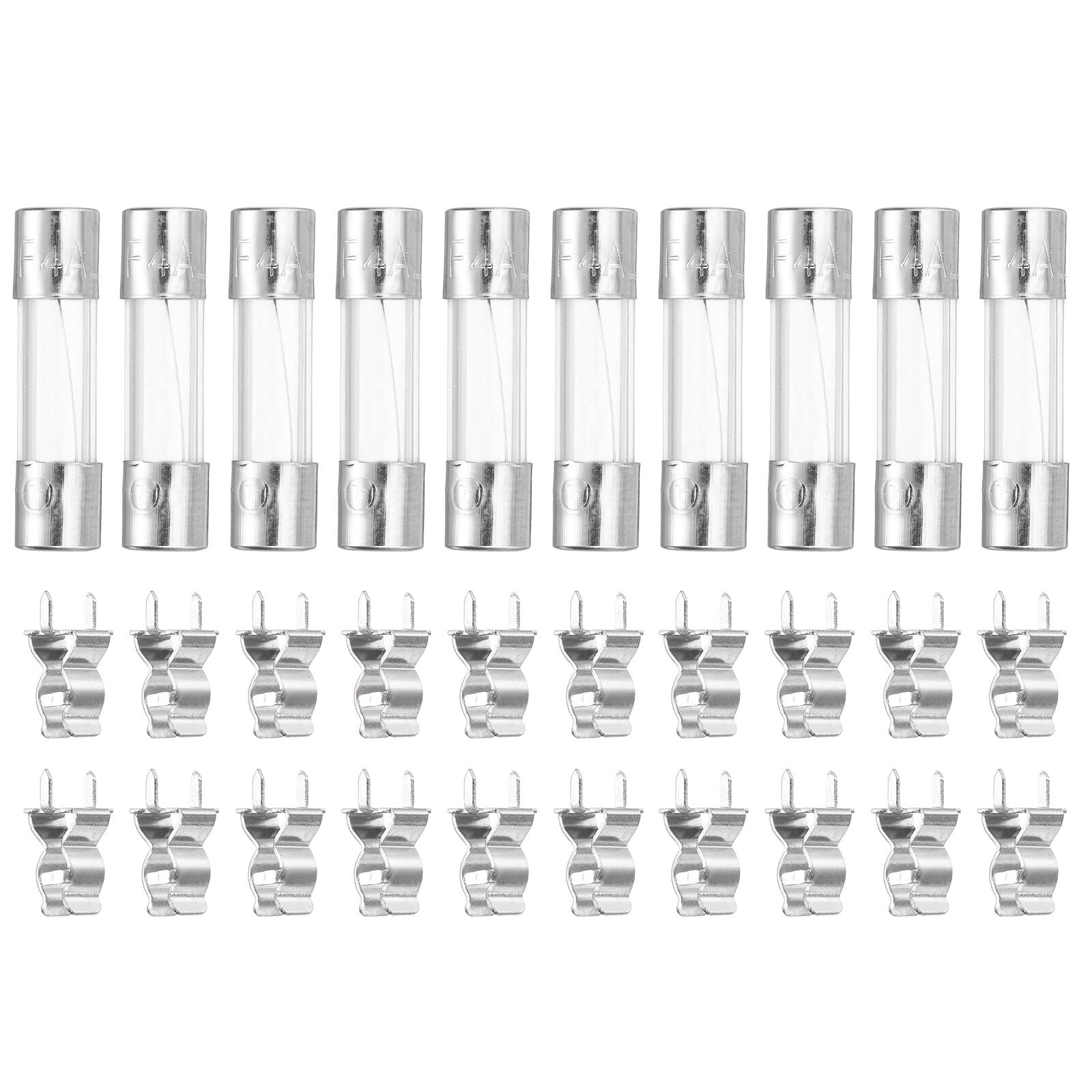 Unique Bargains - Glass Tube Fuses, 5x20mm 4A 250V Quick Fast Blow Glass Cartridge Tube Fuse with 20pcs Safety Clip 10pcs price history on PriceWatchPro