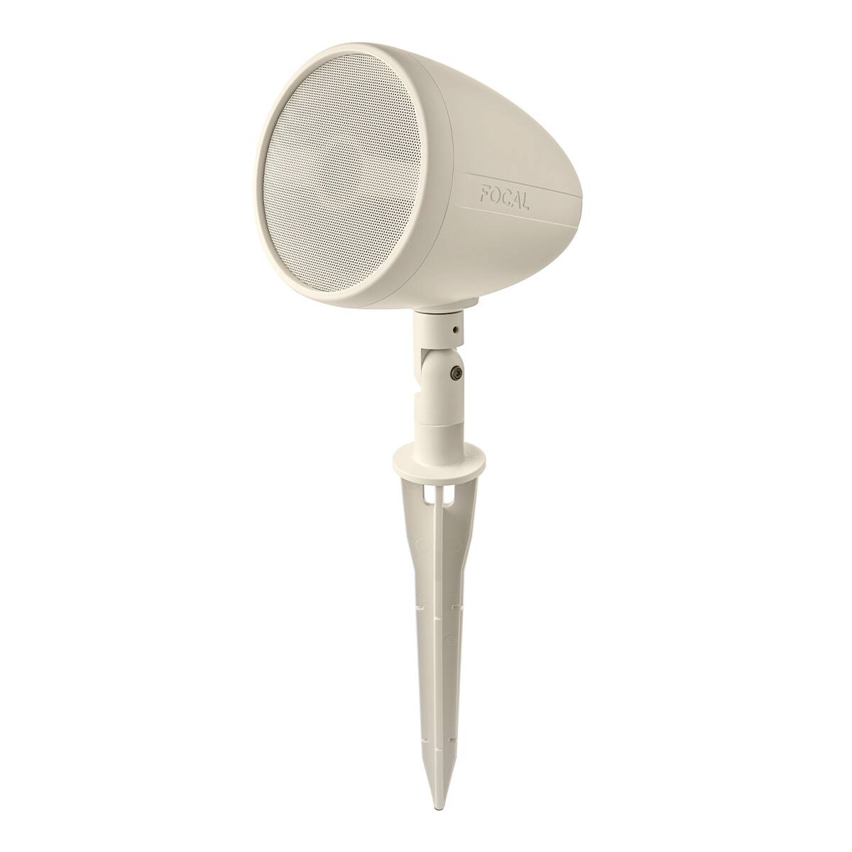 Front. Focal - Focal OD SAT 5 5" 2-Way Outdoor Speaker - Each (Light) - Cream.