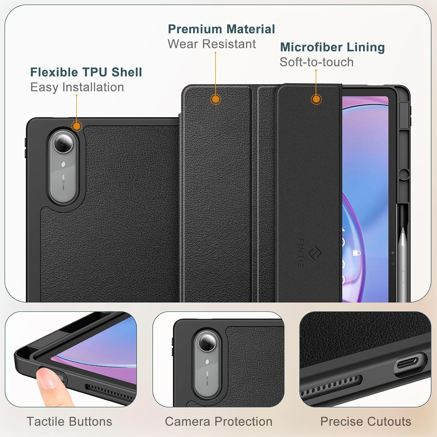 - Flexible TPU Shell
- Easy Installation
- Premium Material
- Wear Resistant
- Microfiber Lining
- Soft-to-touch
- Tactile Buttons
- Camera Protection
- Precise Cutouts