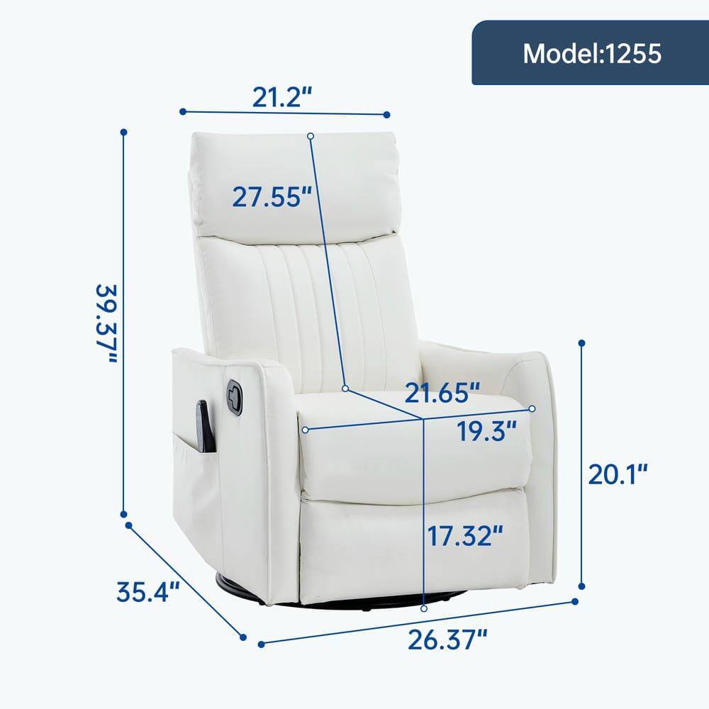 Model: 1255

- Height: 39.37"
- Width: 35.4"
- Depth: 26.37"
- Seat Height: 20.1"
- Seat Depth: 17.32"
- Armrest Height: 21.65"
- Back Height: 27.55"
- Overall Width: 21.2"