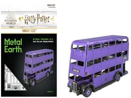Metal Earth - Model Kit Knight Bus Harry Potter and the Prisoner of Azkaban (2004) Movie (Moderate Difficulty) Steel Model - Purple